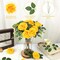 Artificial Yellow Flowers 30PCS Real Touch Fake Flowers Soft Foam Roses (Yellow) 3"D x 3"W x 7"H